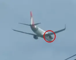 Motor de avião pega fogo no ar sobre o Grande Recife em Pernambuco