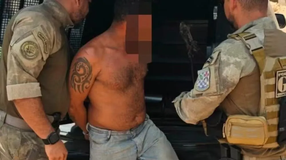 Após o cumprimento do mandado de prisão, o investigado foi encaminhado para a Unidade Prisional de Ressocialização (UPR), onde permanece à disposição da Justiça. — Foto: Divulgação/ Polícia Civil