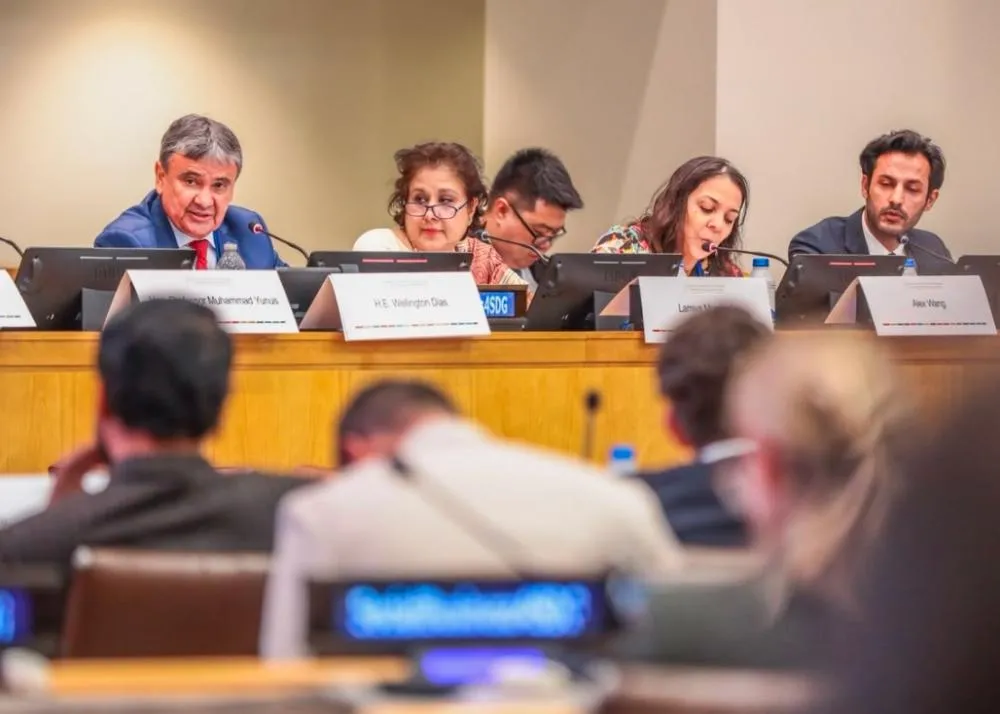 Ao lado de Nobel da Paz, W. Dias apresenta na ONU estratégia de inclusão produtiva